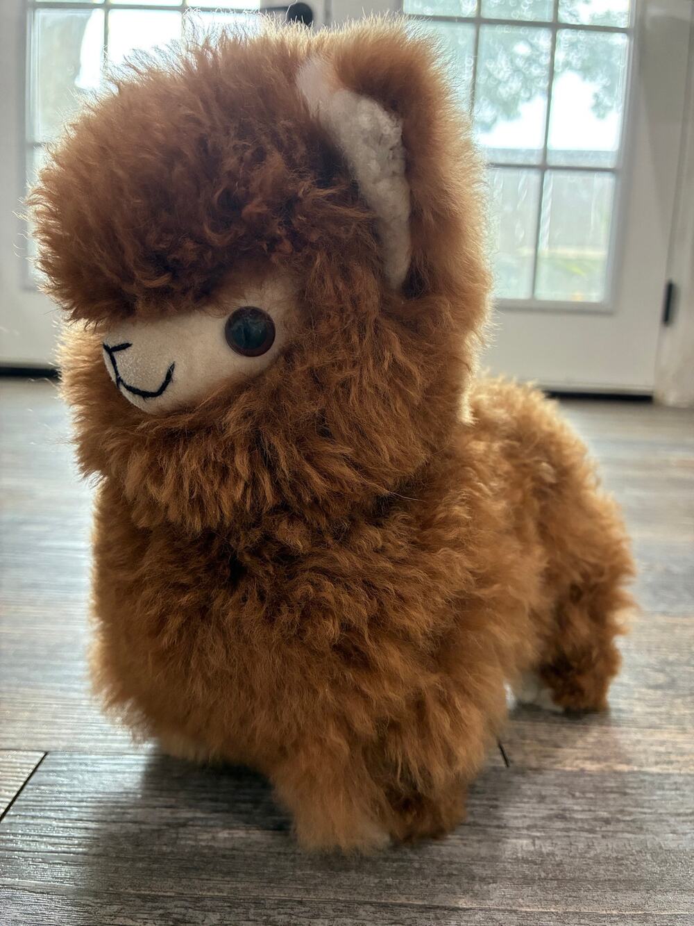 Happy Alpaca Toy Super Soft Fur 8 Inches Authentic Smile Cute